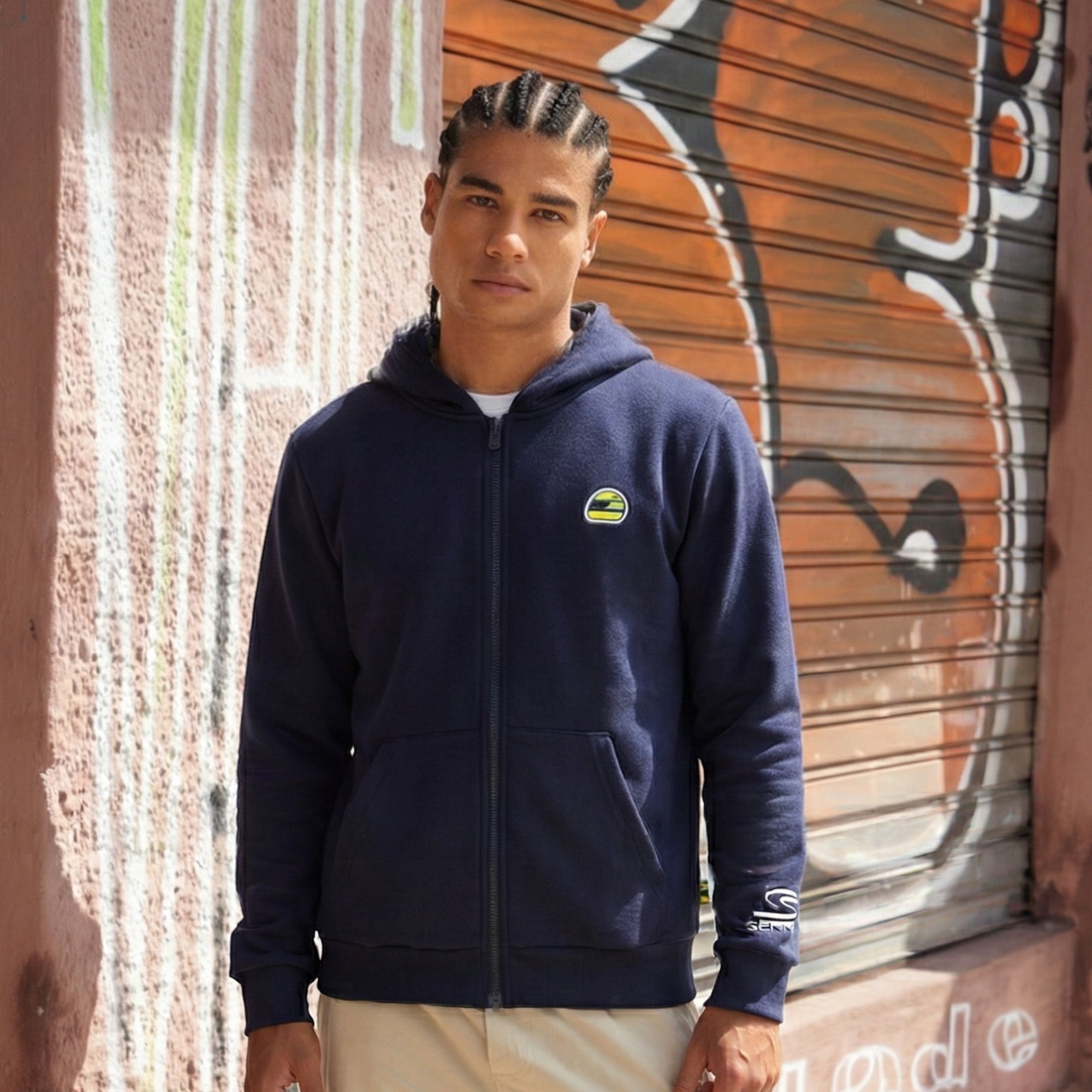 Senna Helmet Zip Hoodie