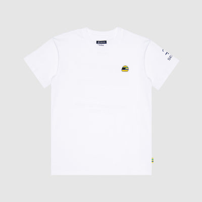 Senna Helmet Tee - White
