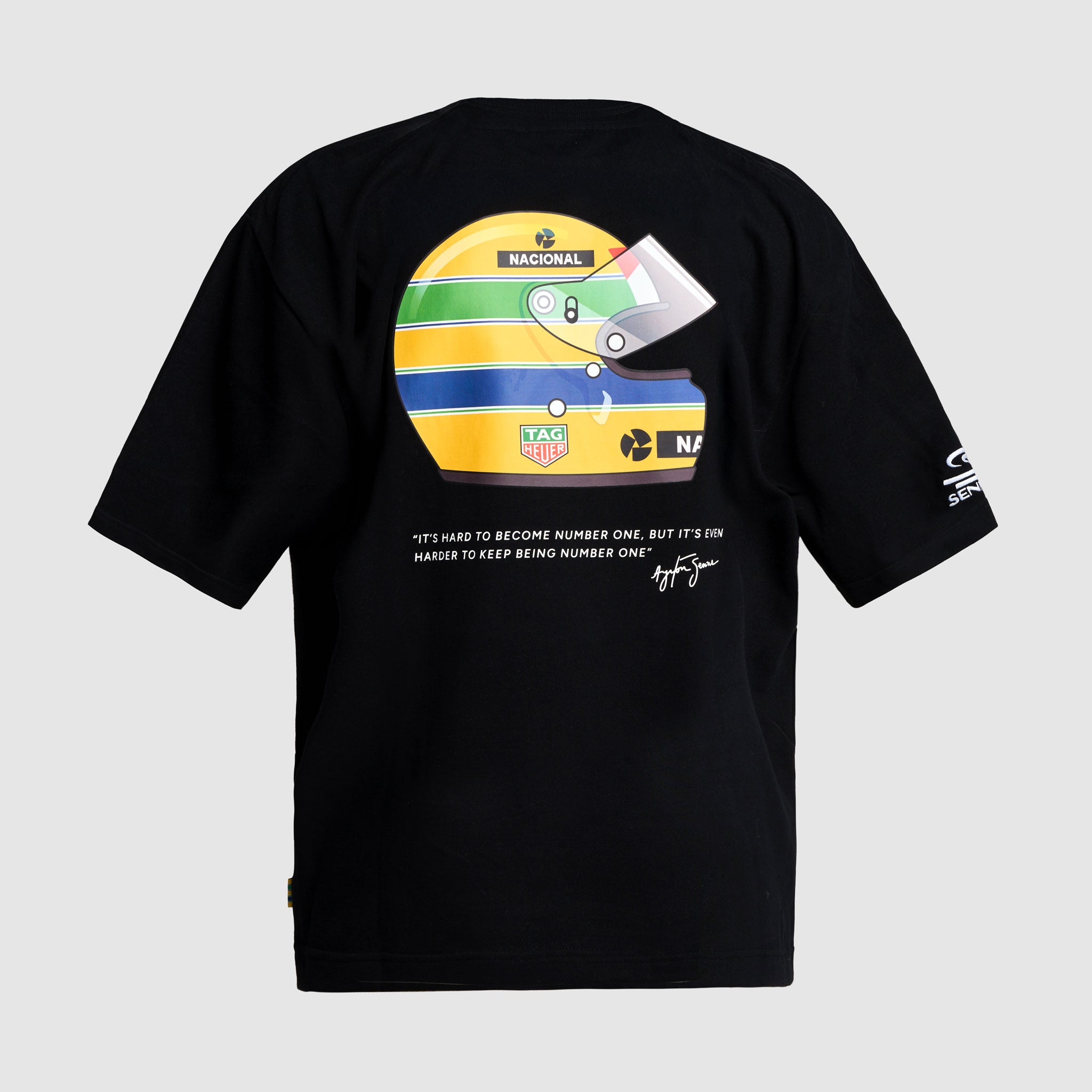TAG Heuer x Senna Oversize Badge Tee Black | Senna Store