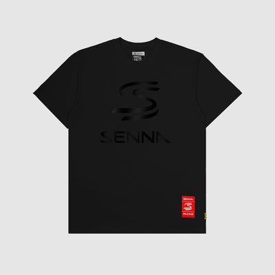Senna Relaxed Fit Logo Tee - Black