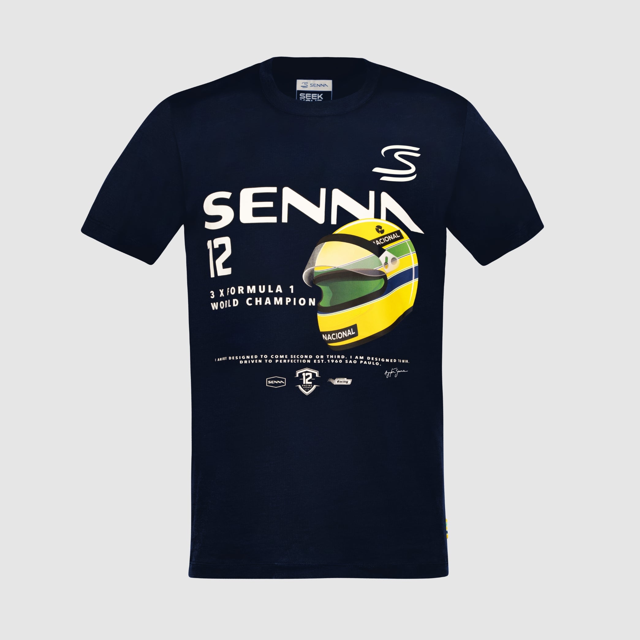 Senna 12 Graphic Tee Navy | Senna Store