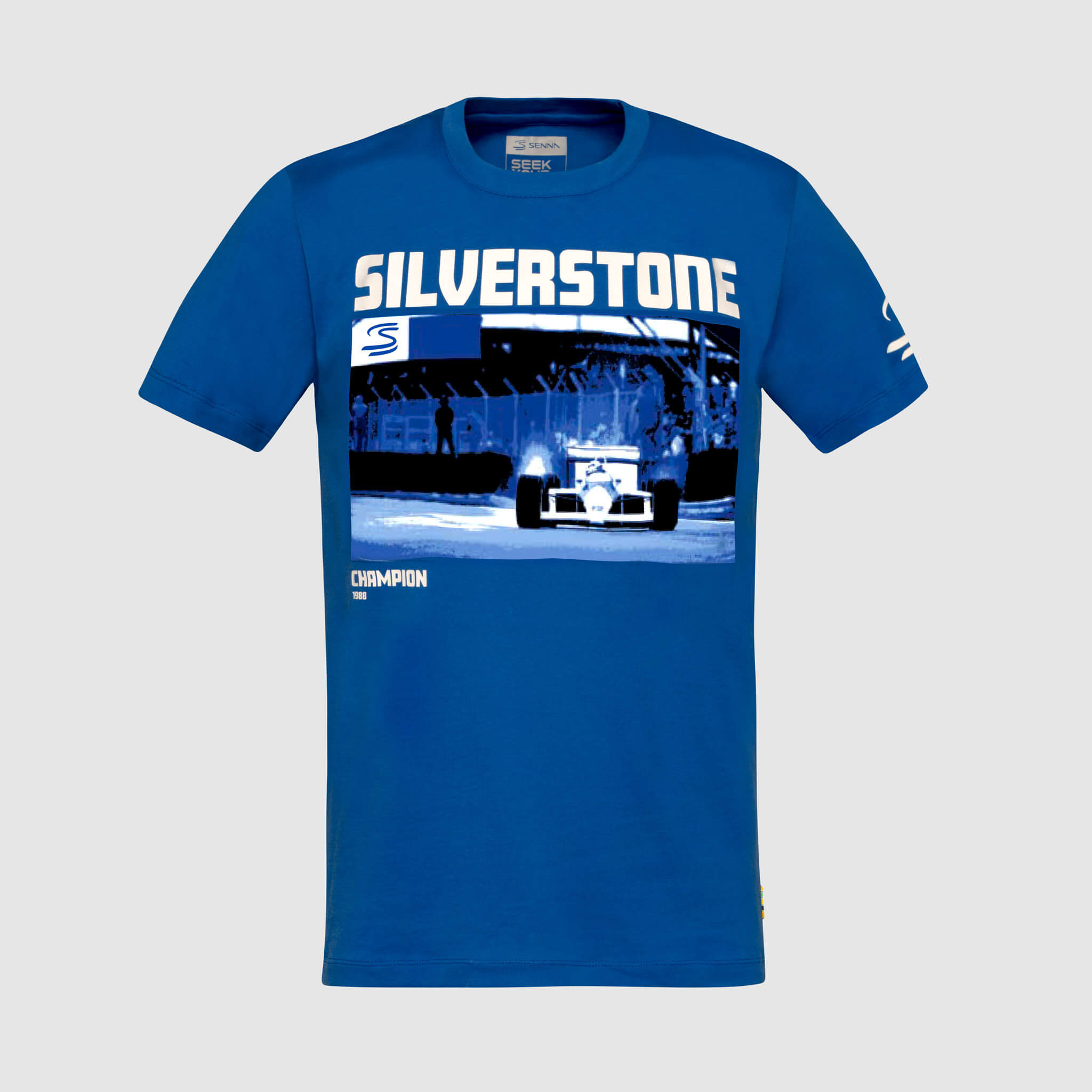 Senna F1 Circuit Graphic Tee Blue | Senna Store