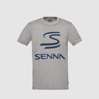 Camiseta infantil Senna Legacy Logo - Grey Marle