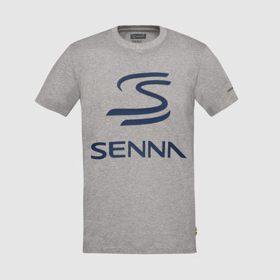 Camiseta Senna Legacy Logo - Grey Marle