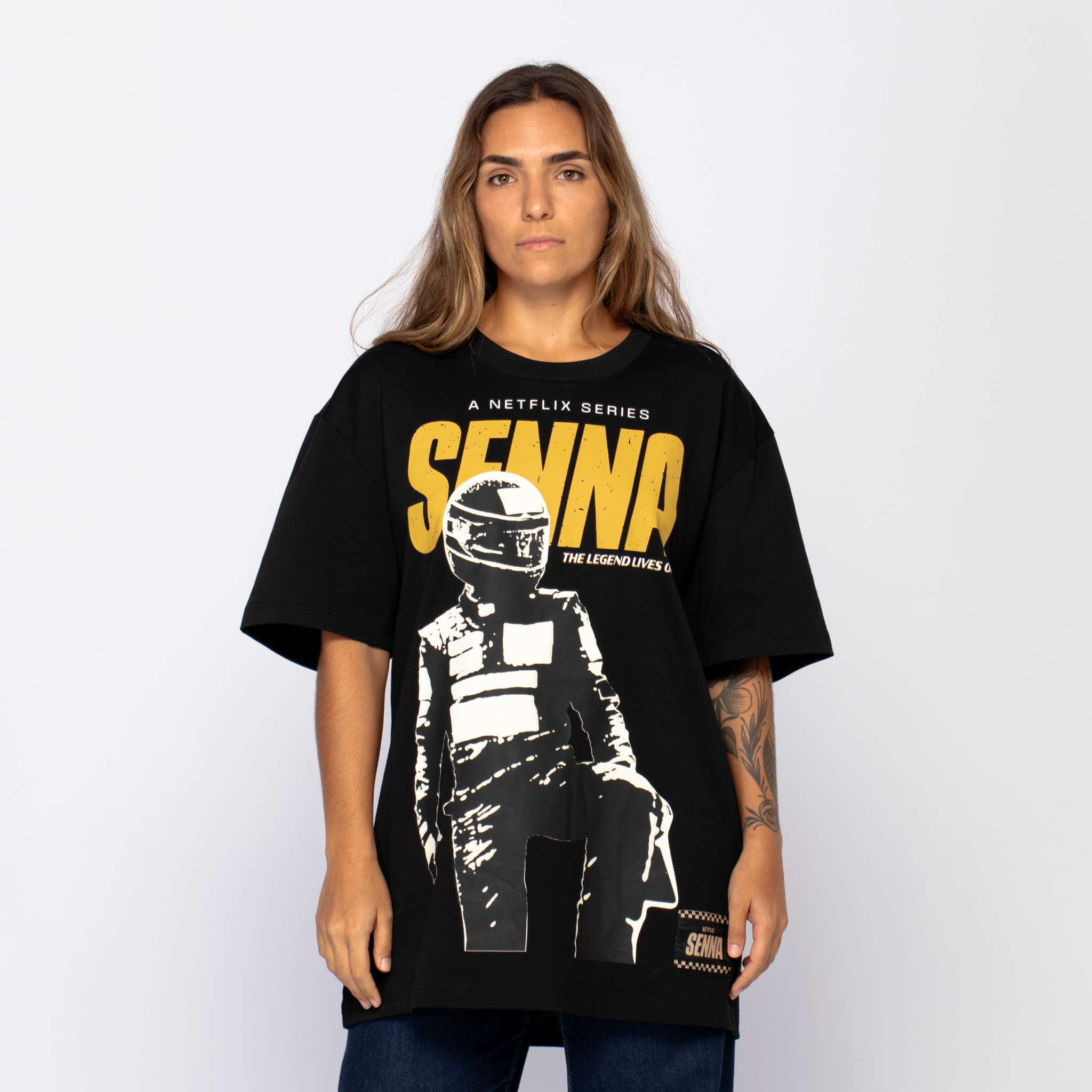 Senna Netflix Legend Lives On Oversize Tee | Senna Store