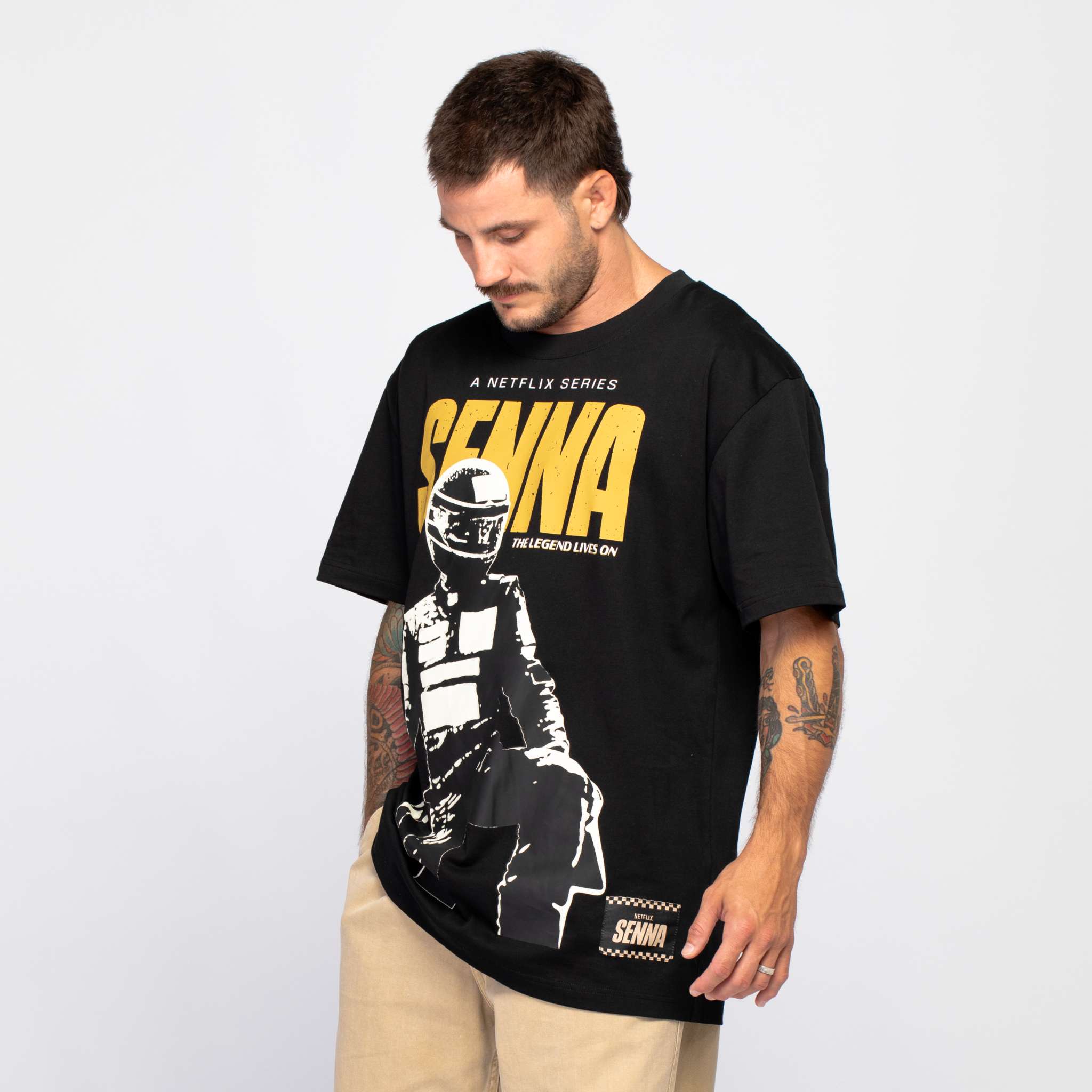 Senna Netflix Legend Lives On Oversize Tee | Senna Store