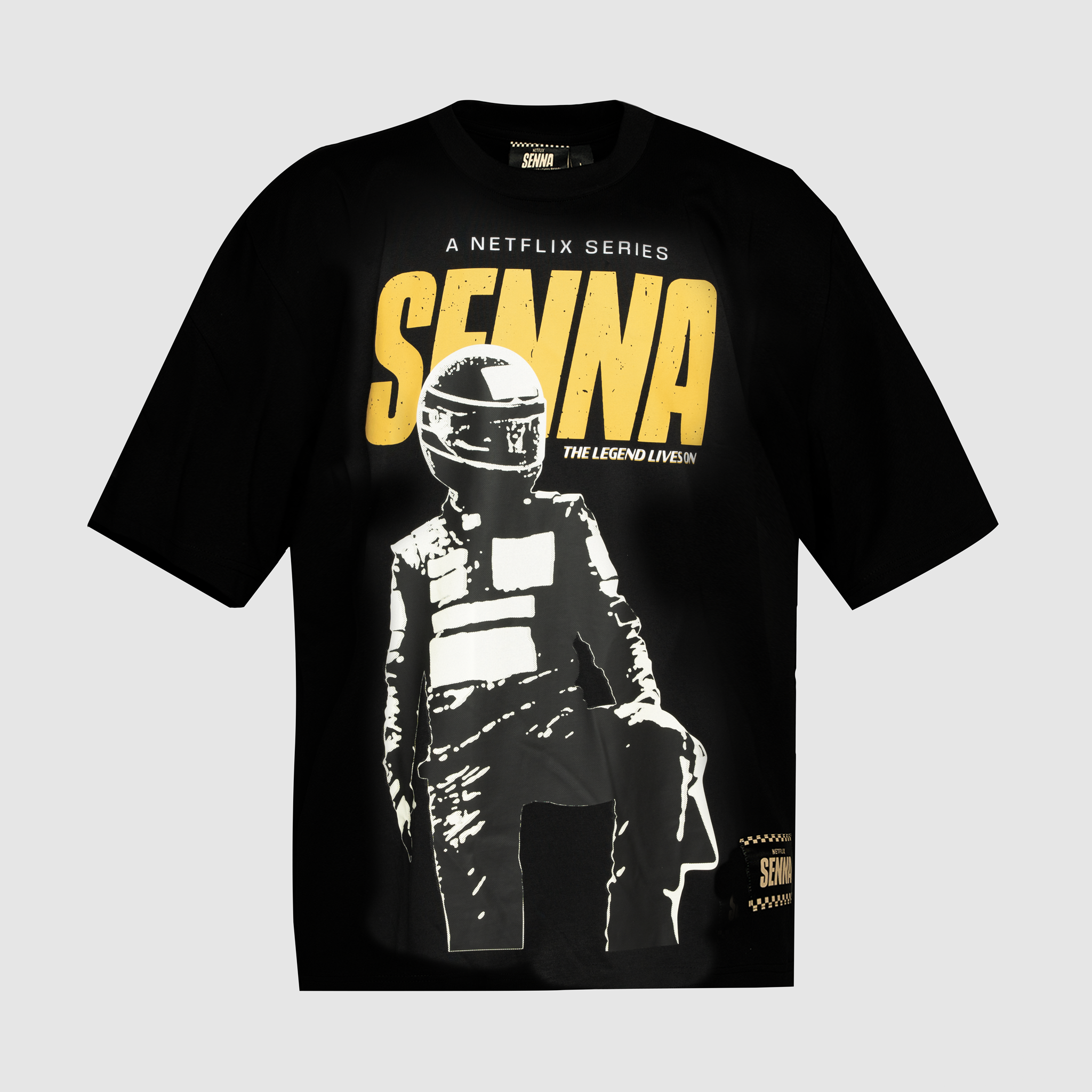 Senna Netflix Legend Lives On Oversize Tee Black | Senna Store
