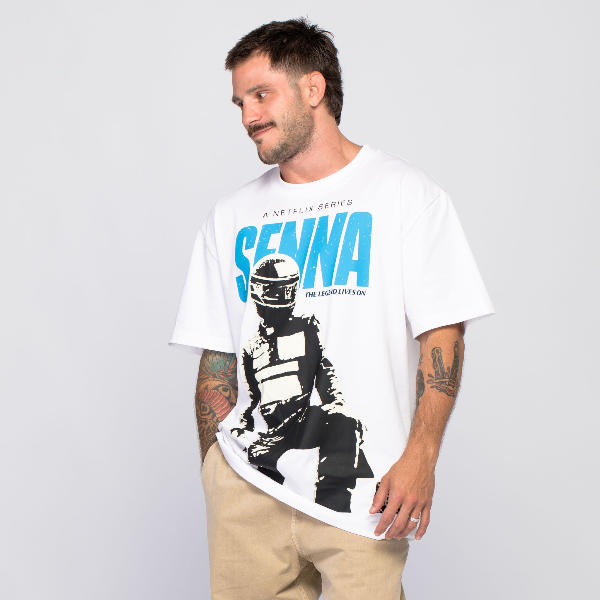 Senna Netflix Legend Lives On Oversize Tee | Senna Store