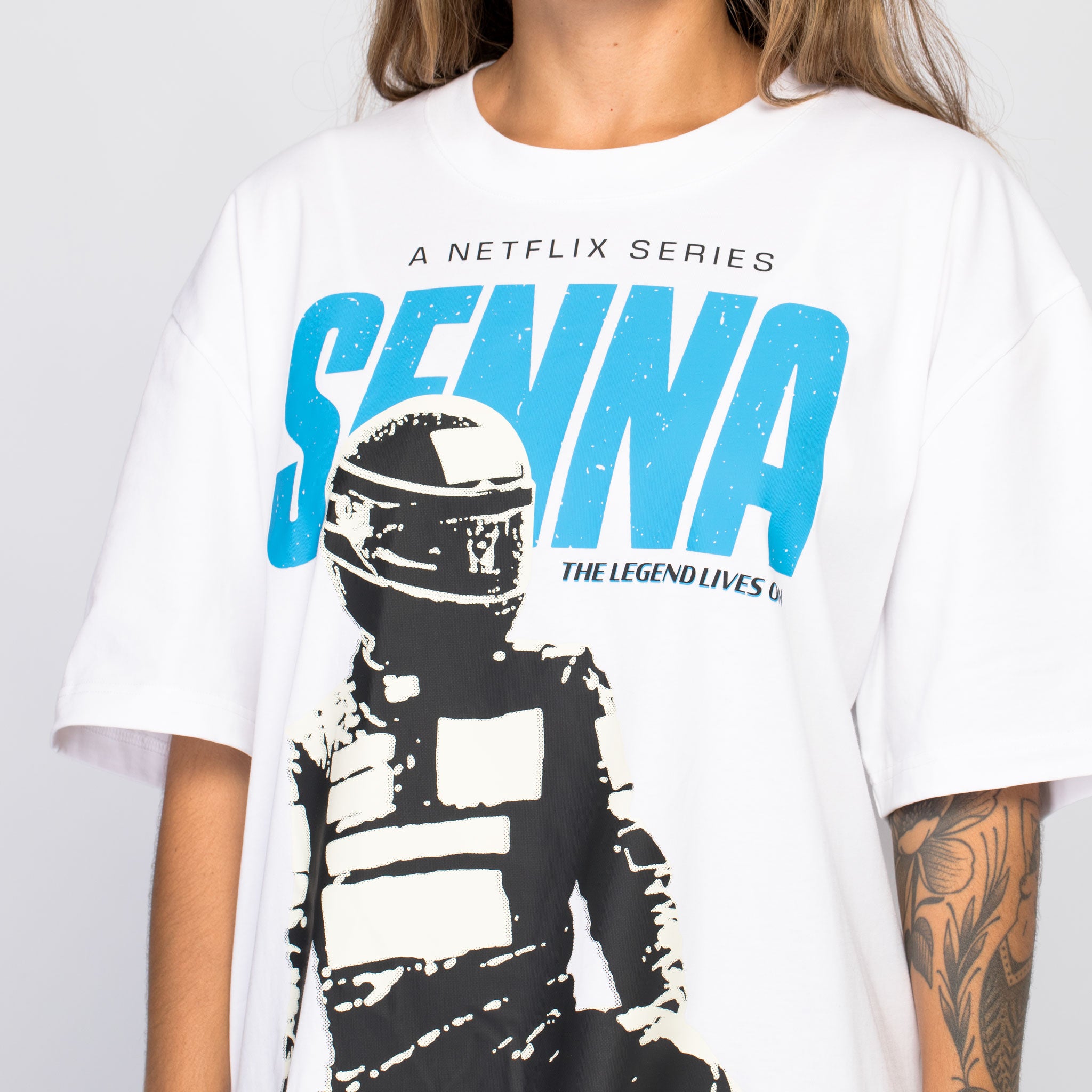 Senna Netflix Legend Lives On Oversize Tee | Senna Store