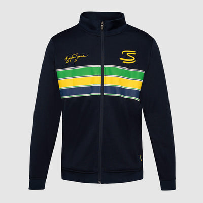 Jaqueta retrô listrada Senna - Navy
