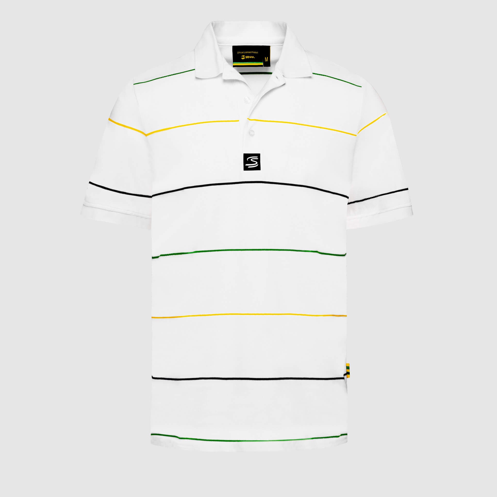 Senna Stripe Polo White | Senna Store