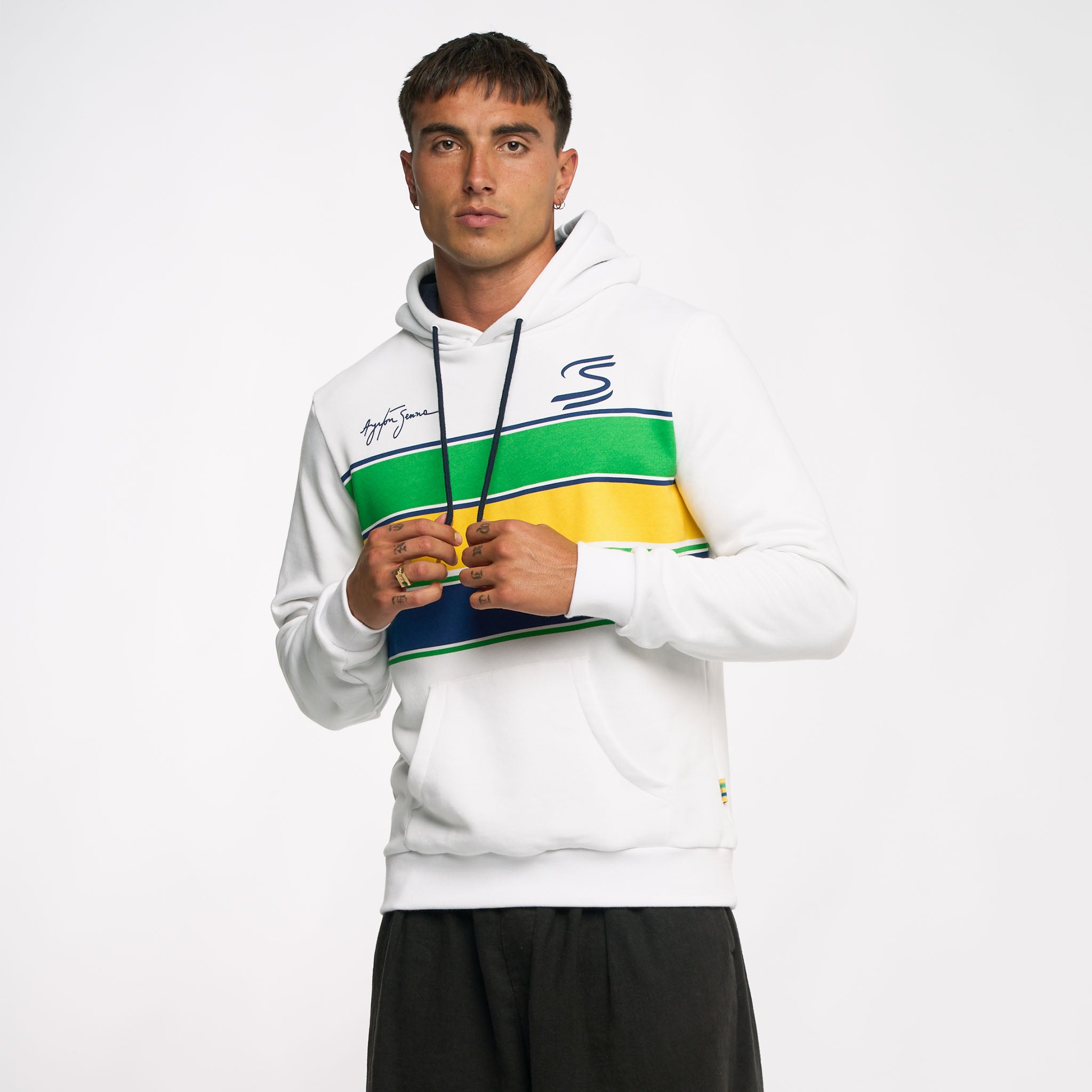 Senna Stripe Pullover Hoodie | Senna Store