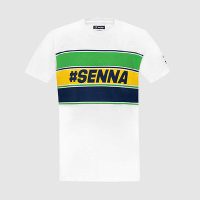 Camiseta Senna Hashtag - White