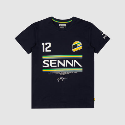 Senna 12 Stripe Tee - Navy