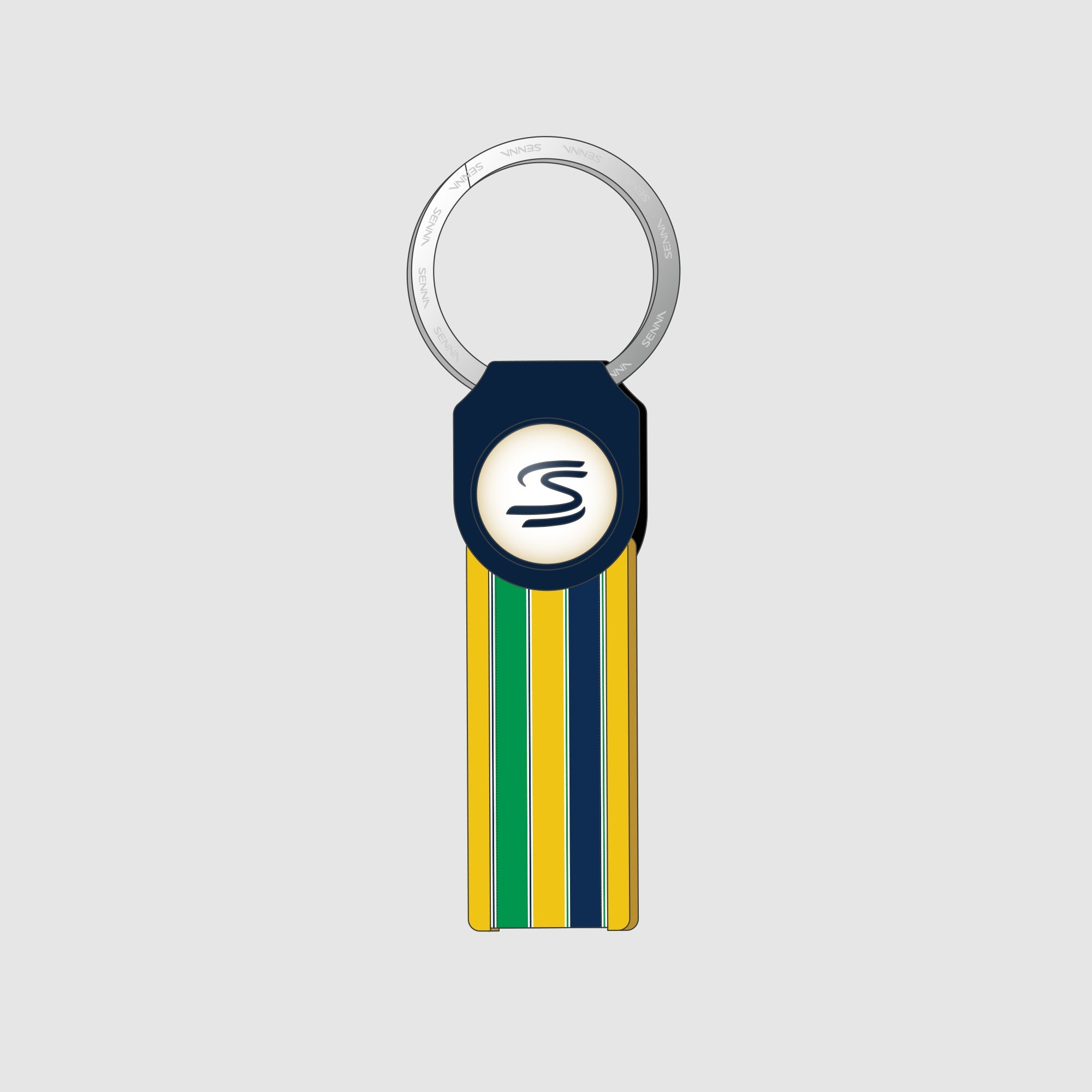 Senna Stripe Keychain