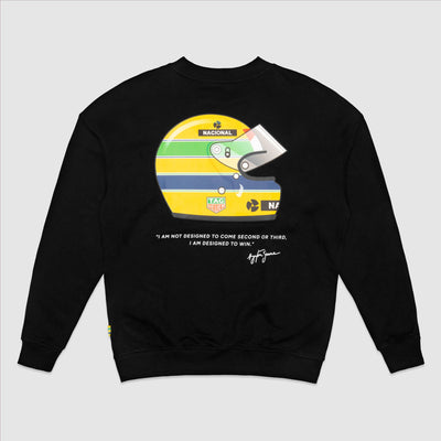 TAG Heuer x Senna Oversized Badge Crewneck Sweatshirt - Black
