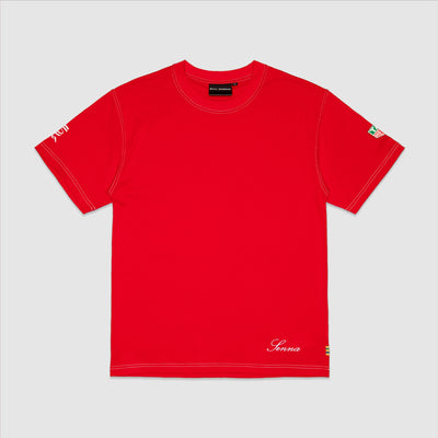 TAG Heuer x Senna Oversized Racing Tee - Red