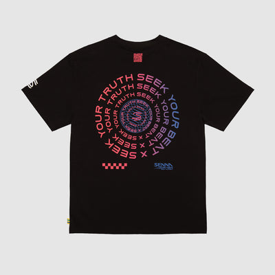 Senna Driven Seek Your Truth Graphic Tee - Black