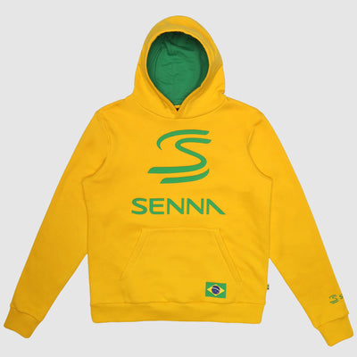 Sudadera con Capucha Senna Legacy Brazil - Yellow