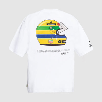 TAG Heuer x Senna Oversize Badge Tee - White