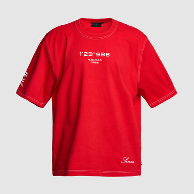 TAG Heuer x Senna Oversize Racing Tee - Red