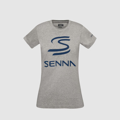 Senna Womens Legacy Logo Tee - Grey Marle