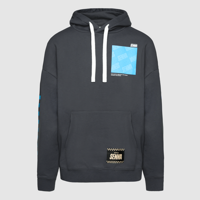 Senna Netflix Oversize Pullover Hoodie - Grey Marle