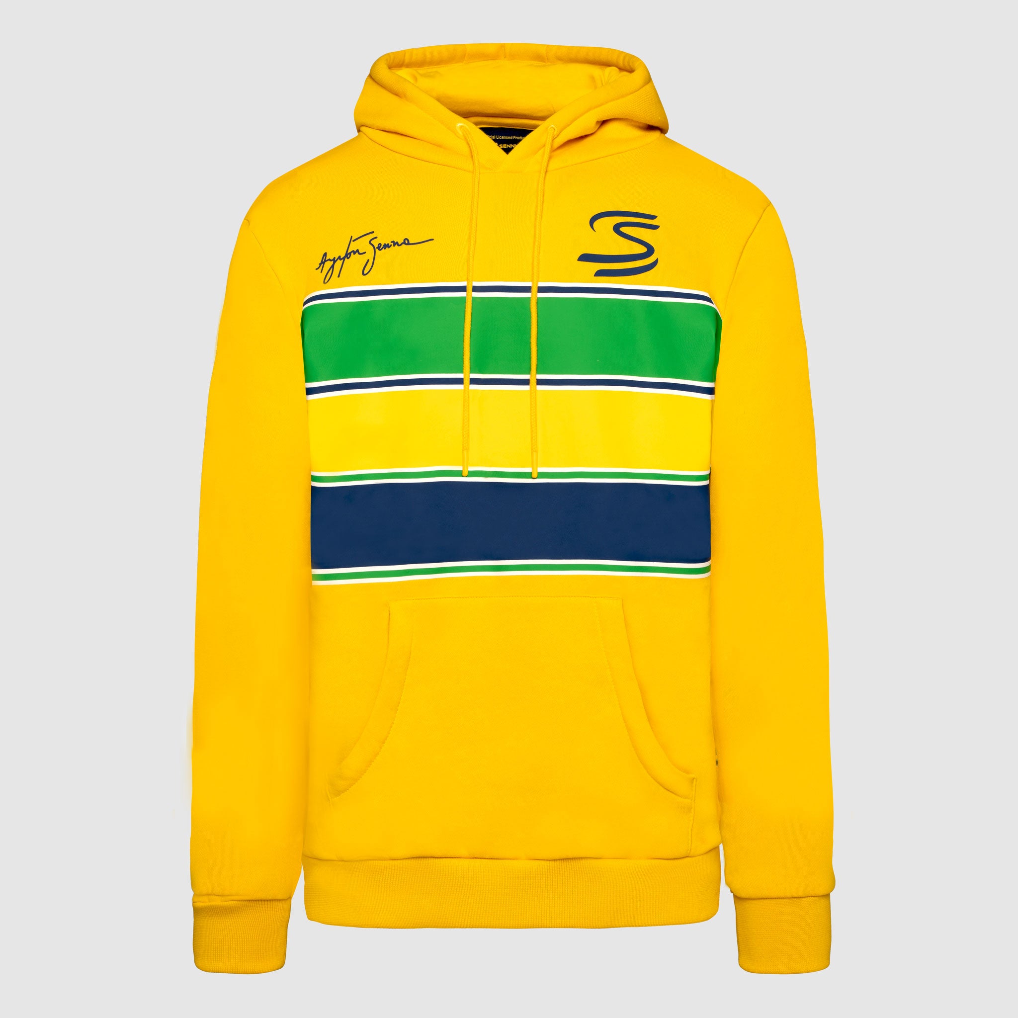 Senna Stripe Pullover Hoodie Yellow | Senna Store