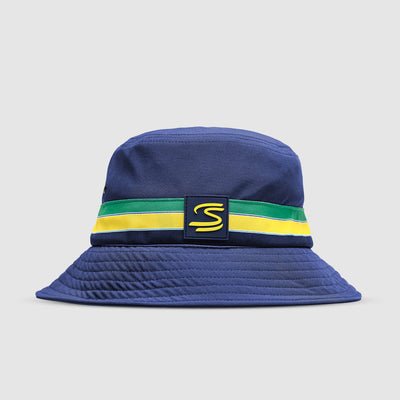 Cappellino a secchiello con strisce Senna - Navy