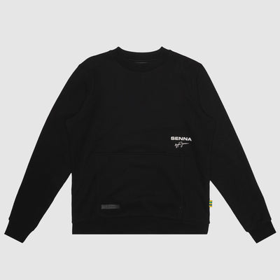 Senna Signature Crew Neck Sweat - Black
