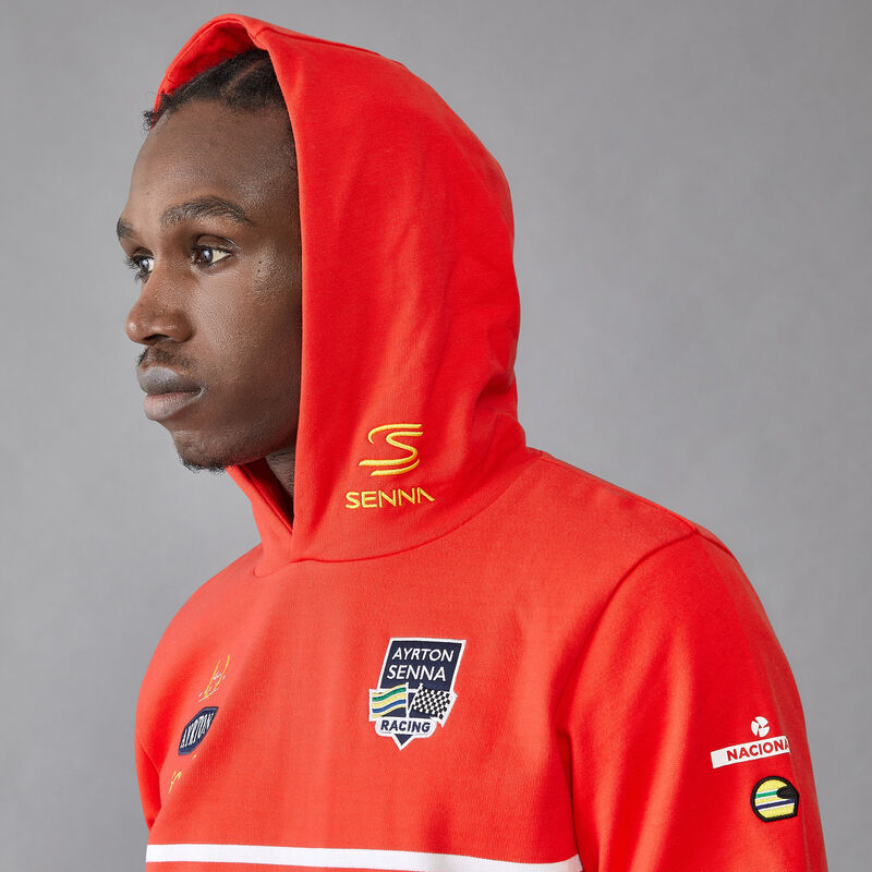 AS FW MENS LEGACY PATCHWORK HOODY - red
