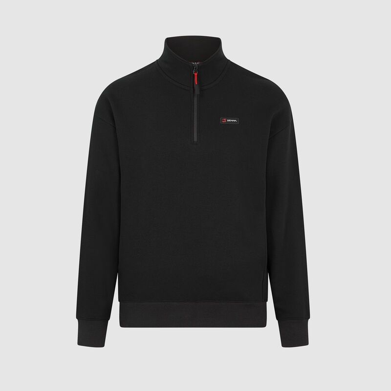 SENNA S FW MENS OVERSIZED 1/4 ZIP - black