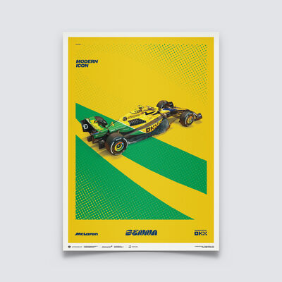 Monaco GP 2024 Senna Livery Poster