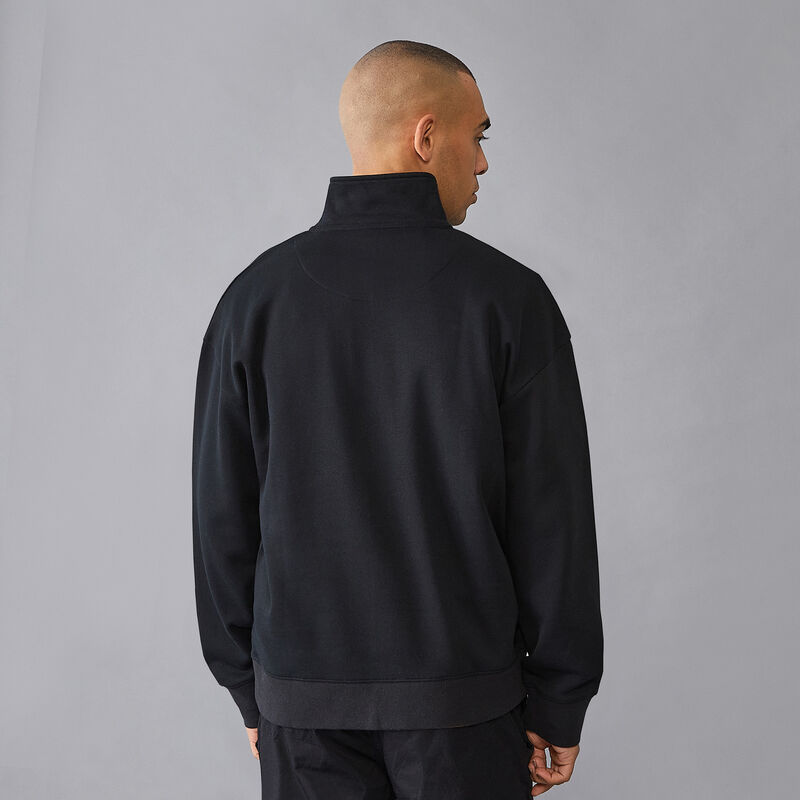 SENNA S FW MENS OVERSIZED 1/4 ZIP - black